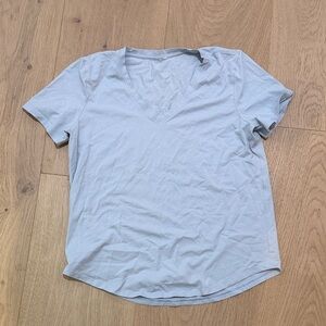 lululemon athletica Light Blue V-Neck Tee